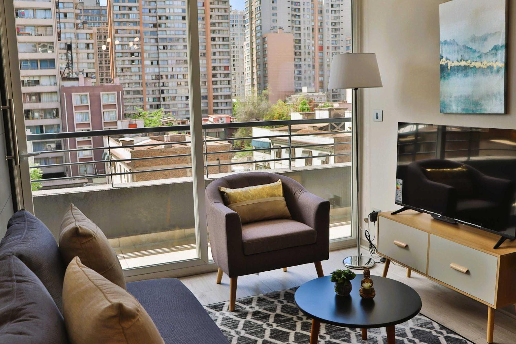 Hom Centrico Y Moderno Depto 2d2b 3pax Apartamento Santiago