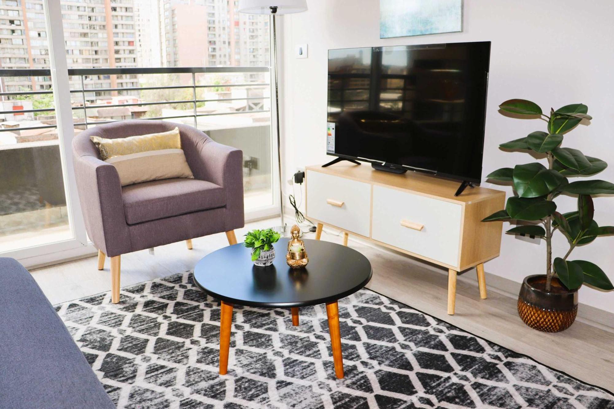 Hom Centrico Y Moderno Depto 2d2b 3pax Santiago